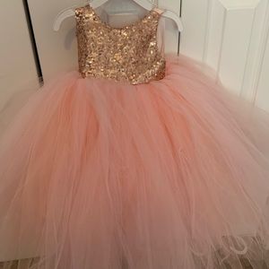 Handmade toddler gown. Worn 1x in photo shoot